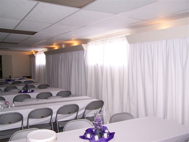 tables and drapes